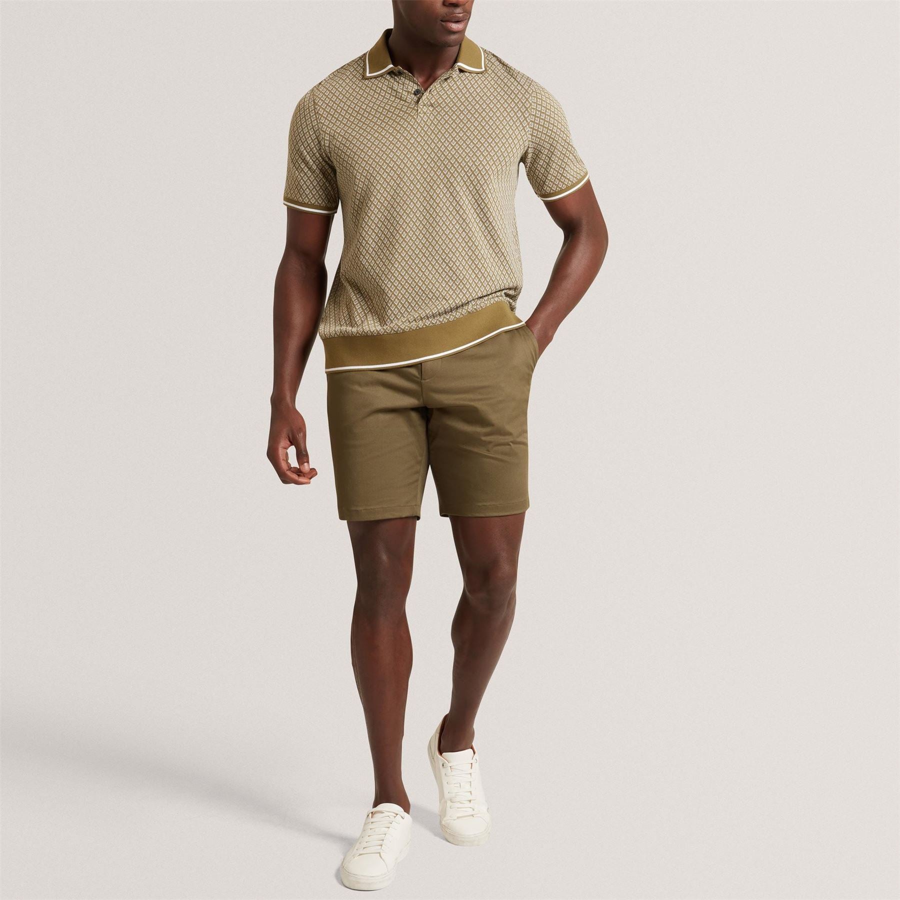 Ted Baker Baker Ss Geo Polo