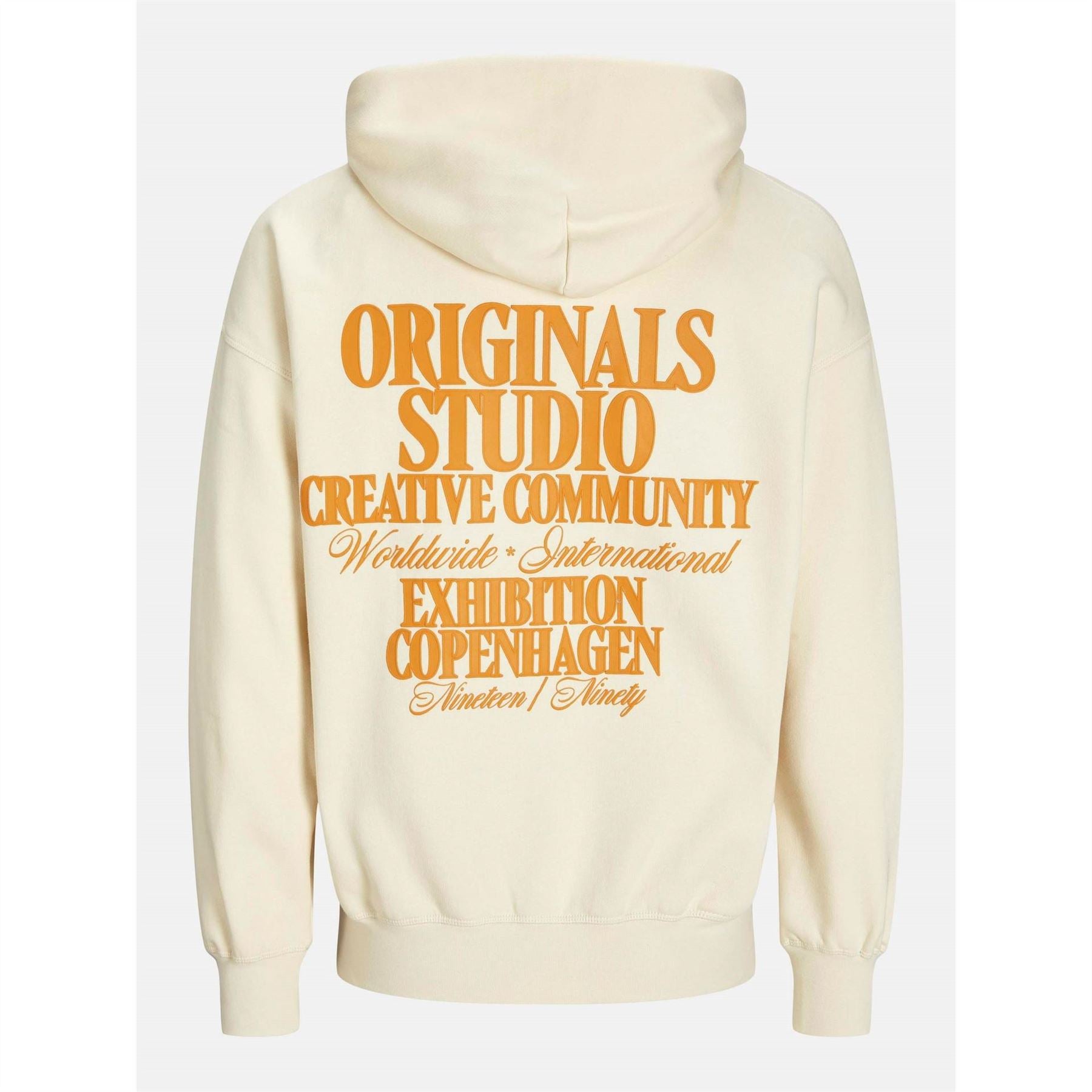 Jack and Jones Lettering Hooded Neck Long Sleeve Sweatshirt