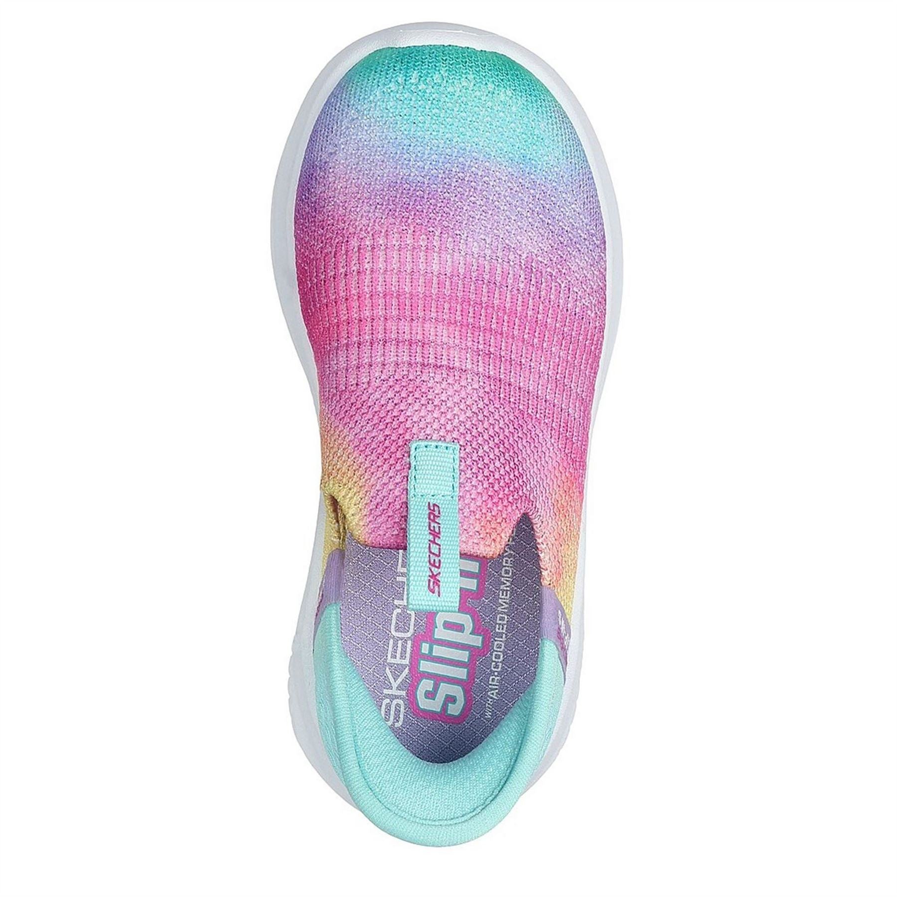 Skechers Slip Ins Multi Print Stretch Fit Trainers