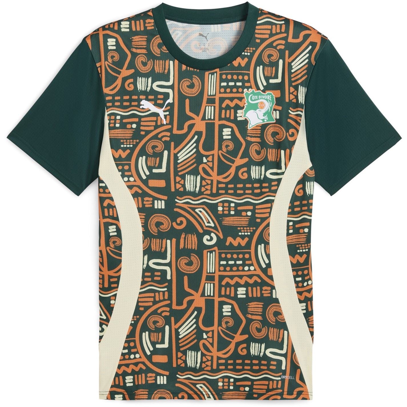 Puma Ivory Coast Pre Match Shirt 2025 Adults
