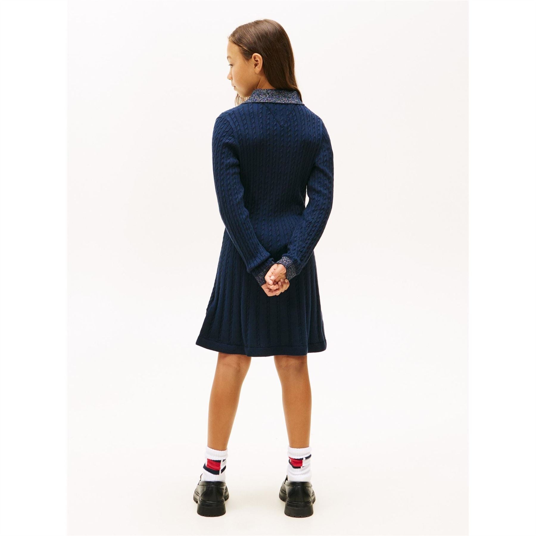 Tommy Hilfiger Cable Sweater Jumper Dress