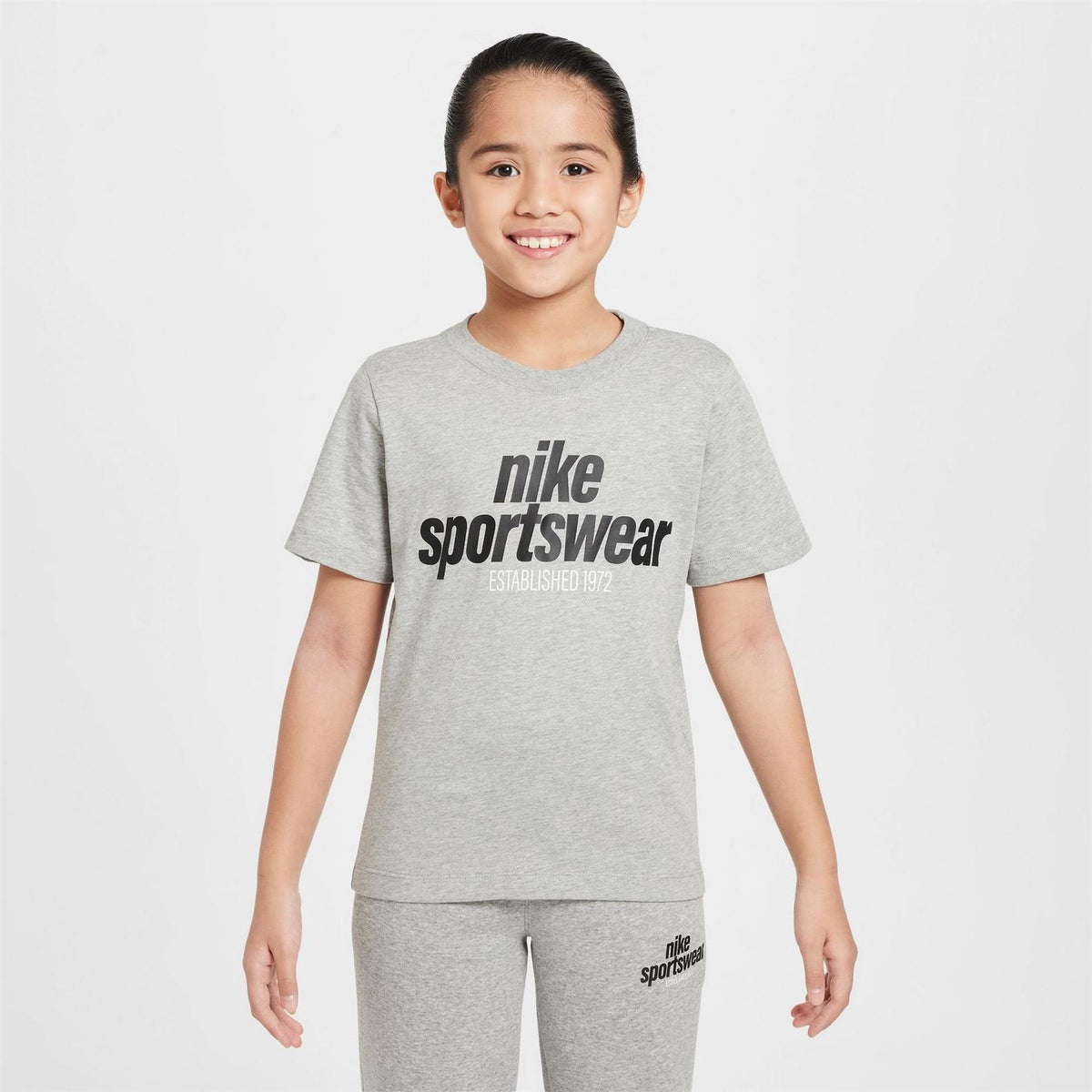 Nike Logo Print Wordmark Crew Neck Short Sleeve T-Shirt