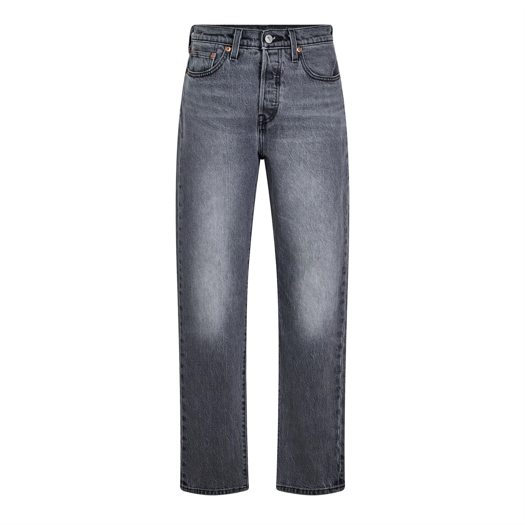 Levis 501 Straight Leg Five Pocket Jeans