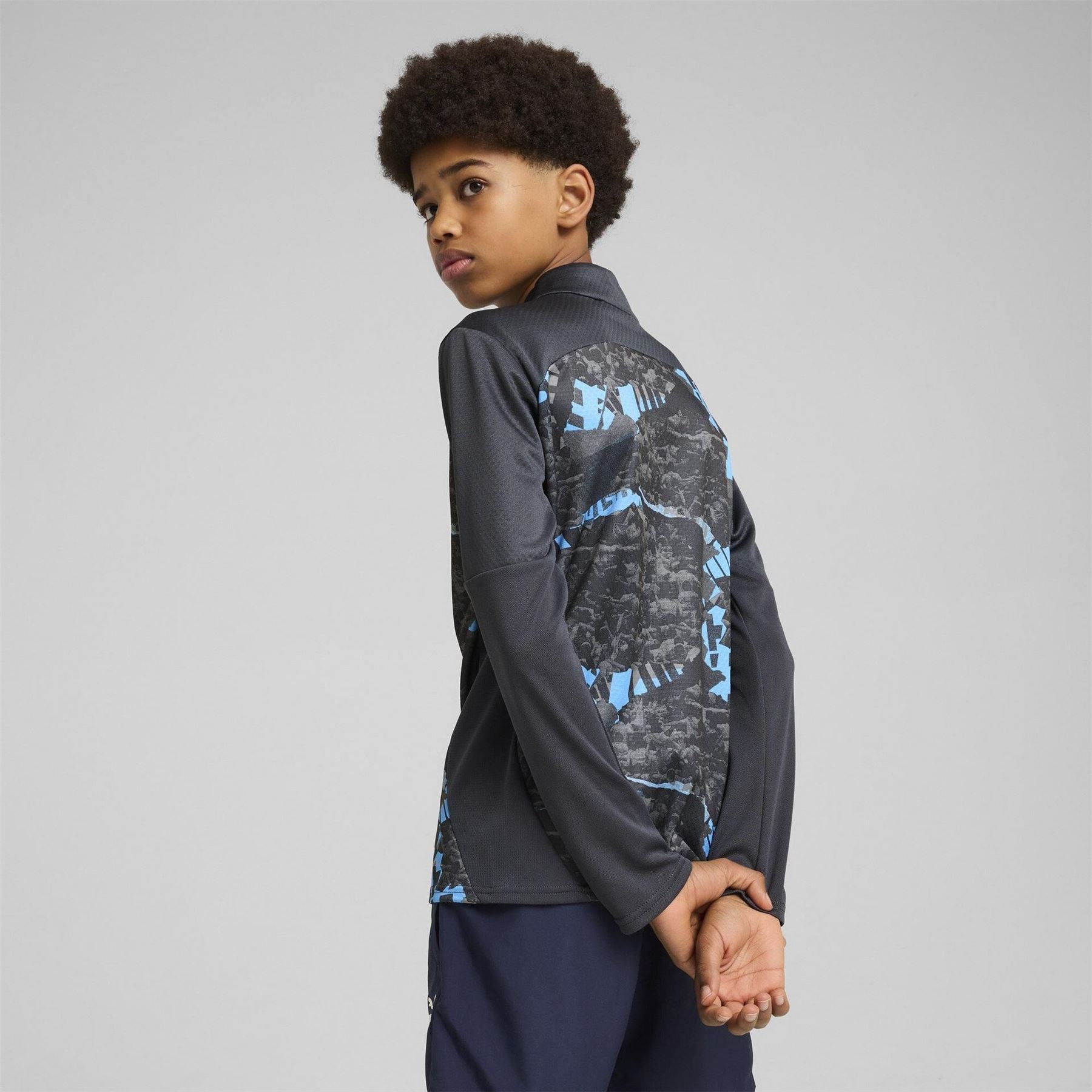 Puma Manchester City Pre Match Quarter Zip Top 2024 2025 Juniors