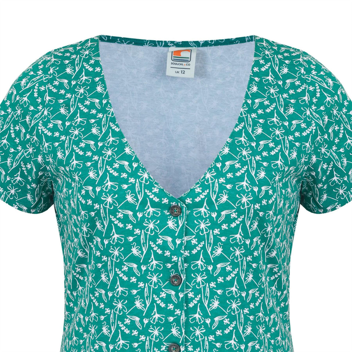 SoulCal Up V-Neck Mini A-Line Dress