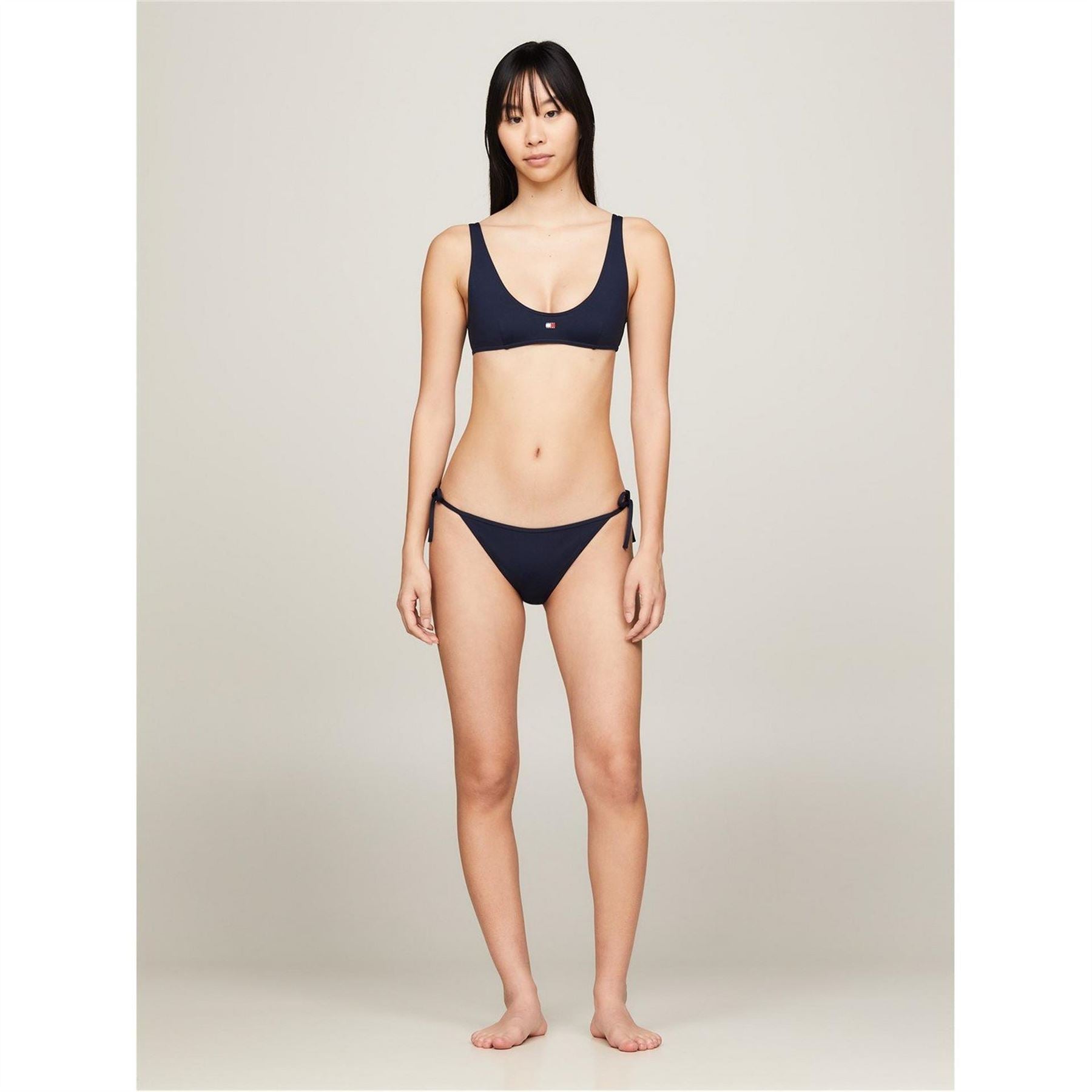 Tommy Hilfiger Chk String Tie Side Bikini Bottom