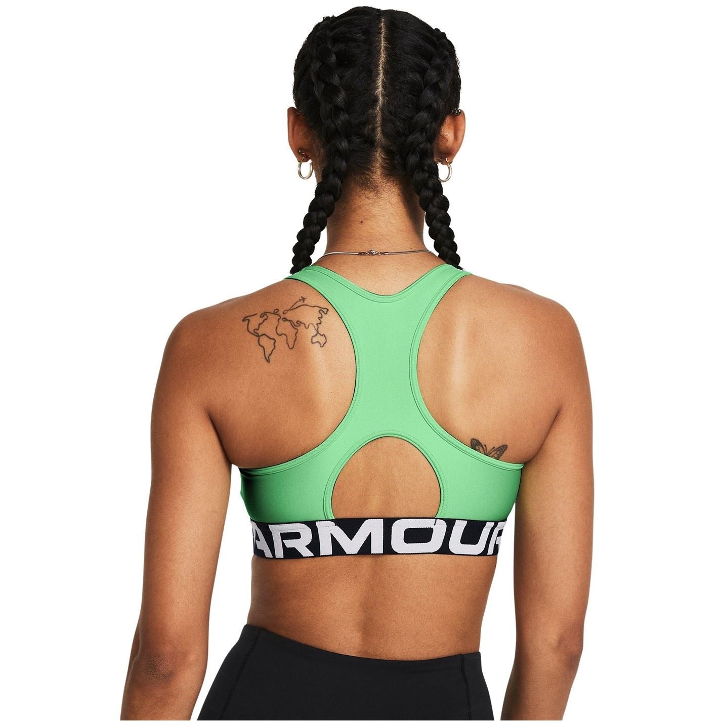 Under Armour Womens Armour Heatgear® Armour Mid Branded Sports Bra