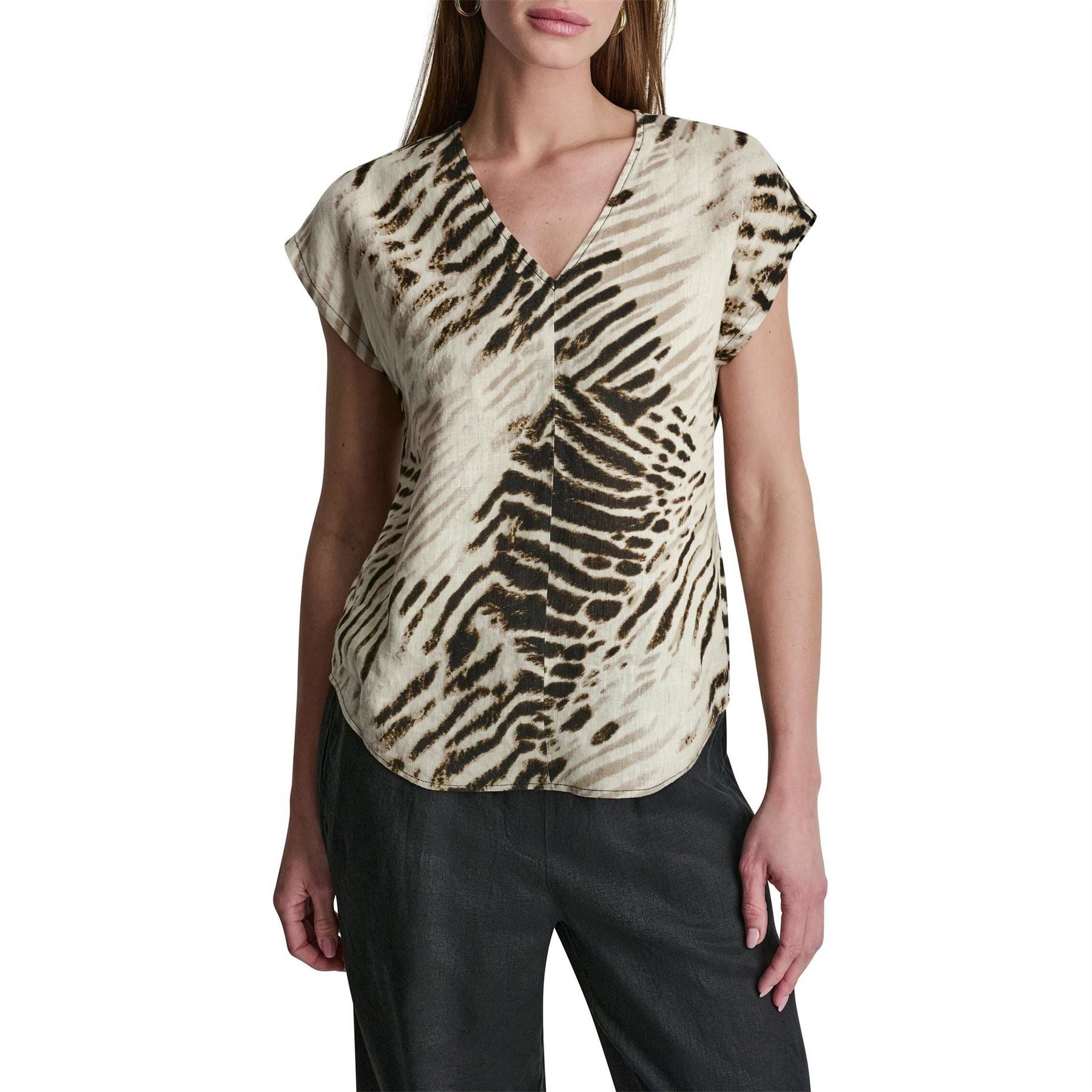 DKNY Short Sleeve Blouse