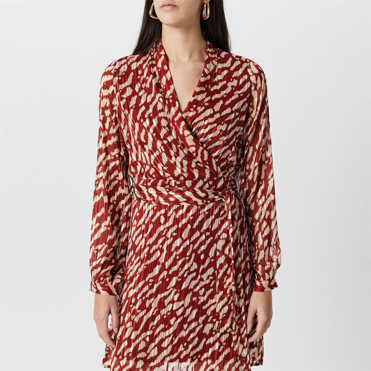 Vero Moda Rie V-Neck Knee Length Wrap Dress