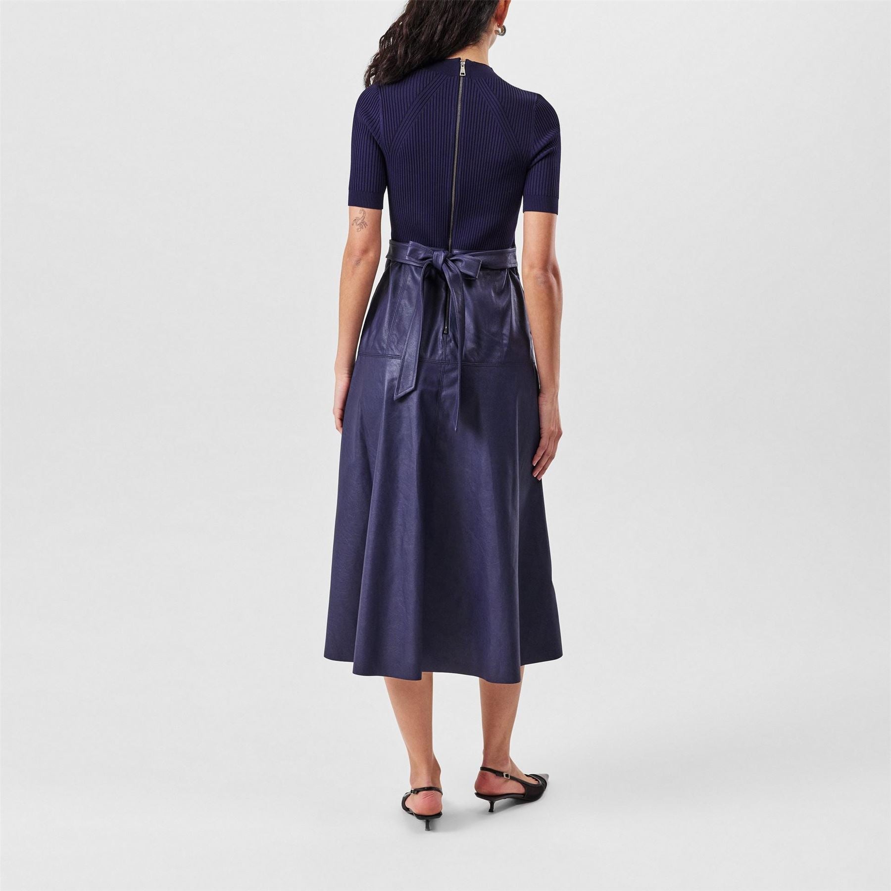 Ted Baker Matiar Crew Neck Midi A-Line Dress