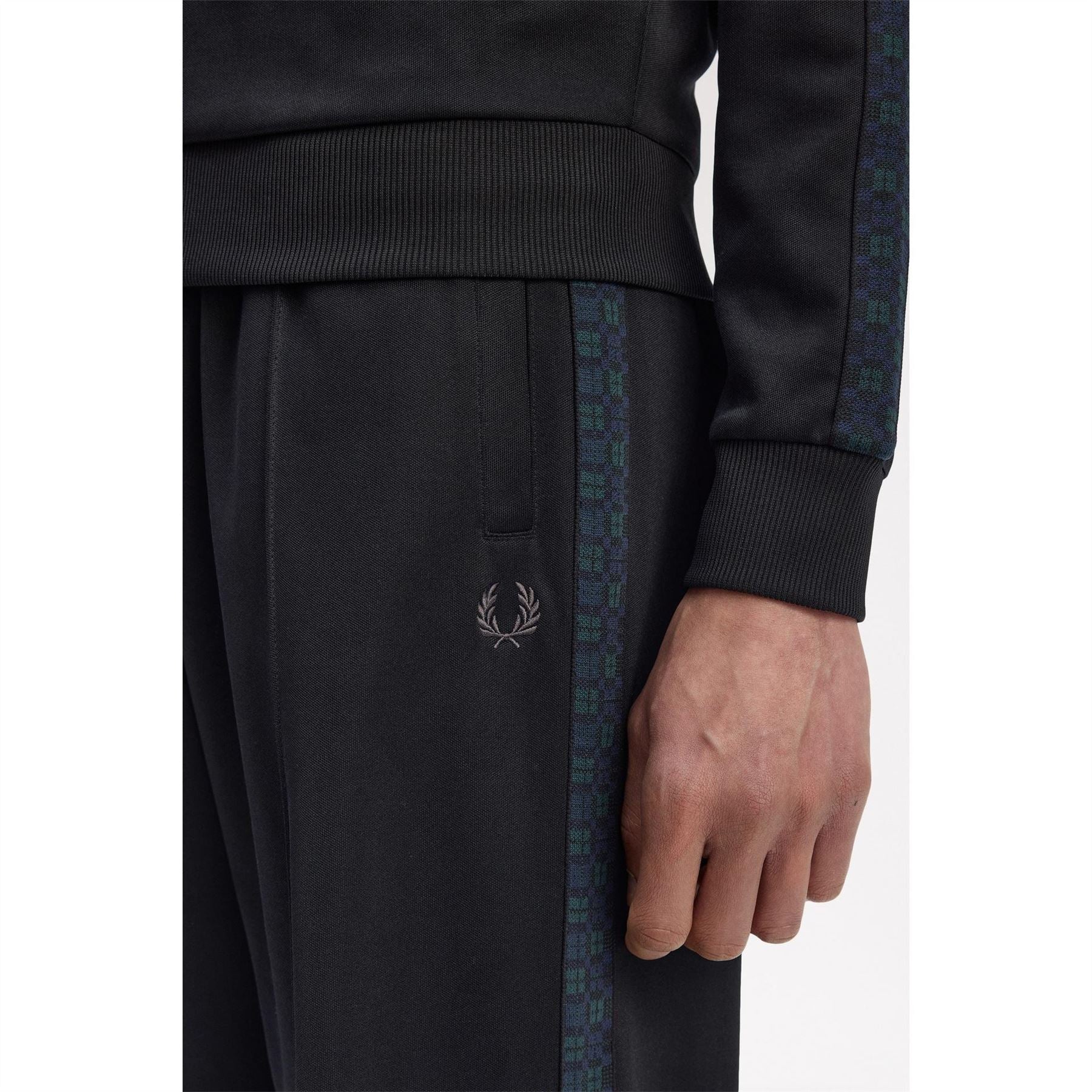 Fred Perry Blackwatch Open Hem Woven Tracksuit Joggers