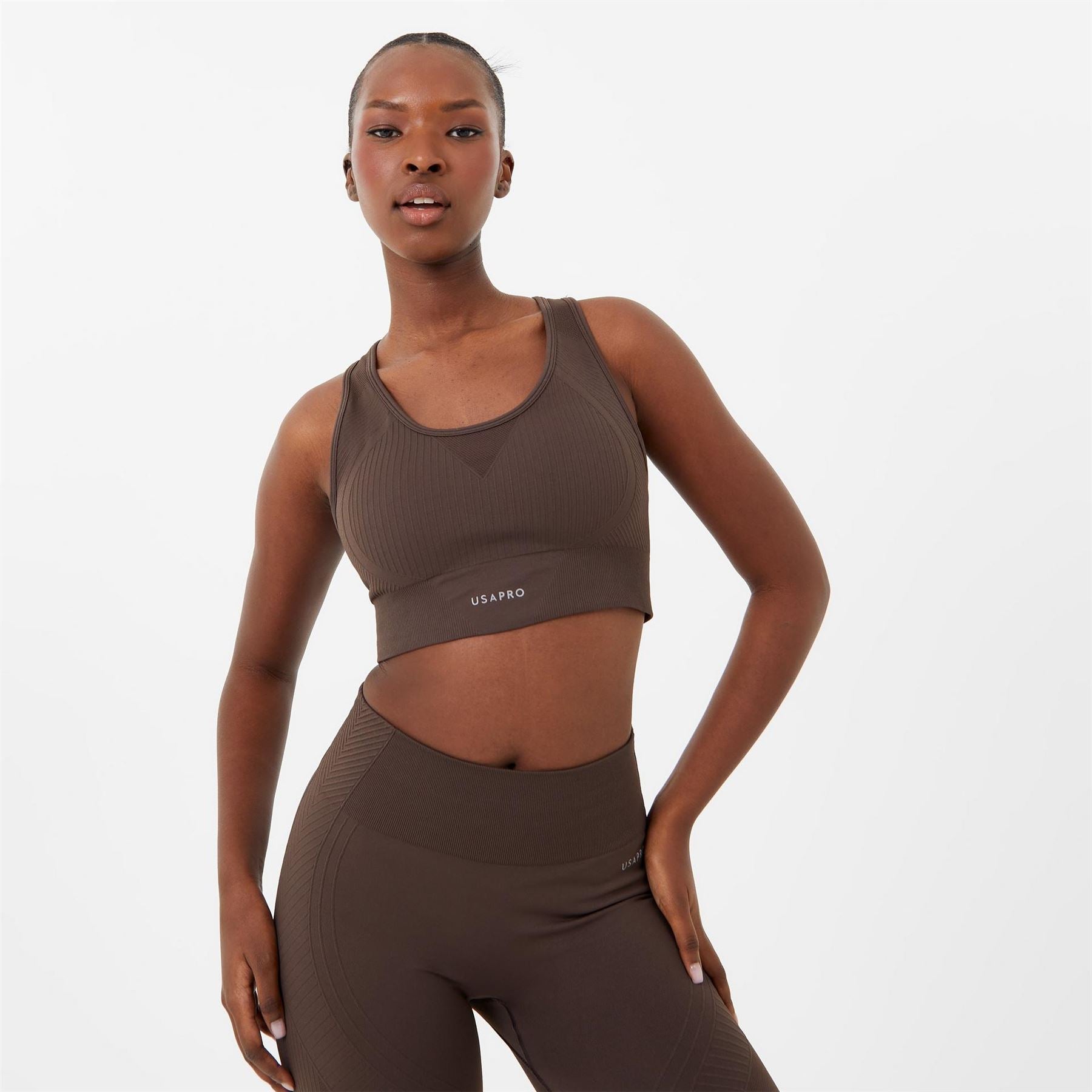 USA Pro Core Seamless Crop Sports Bra