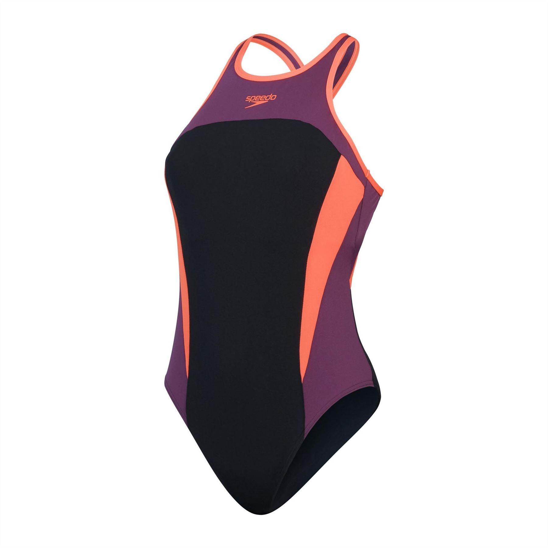 Speedo Hinks Color Block Snug Fit Swimsuit