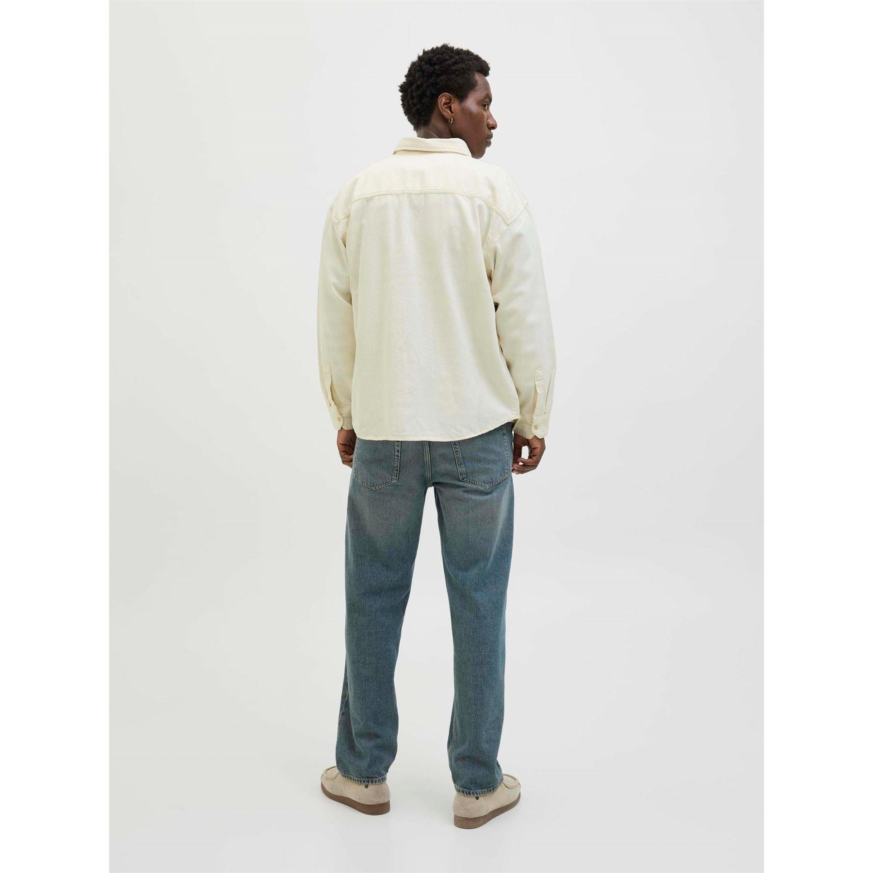 Jack and Jones Denim Long Sleeve Plain Shirt
