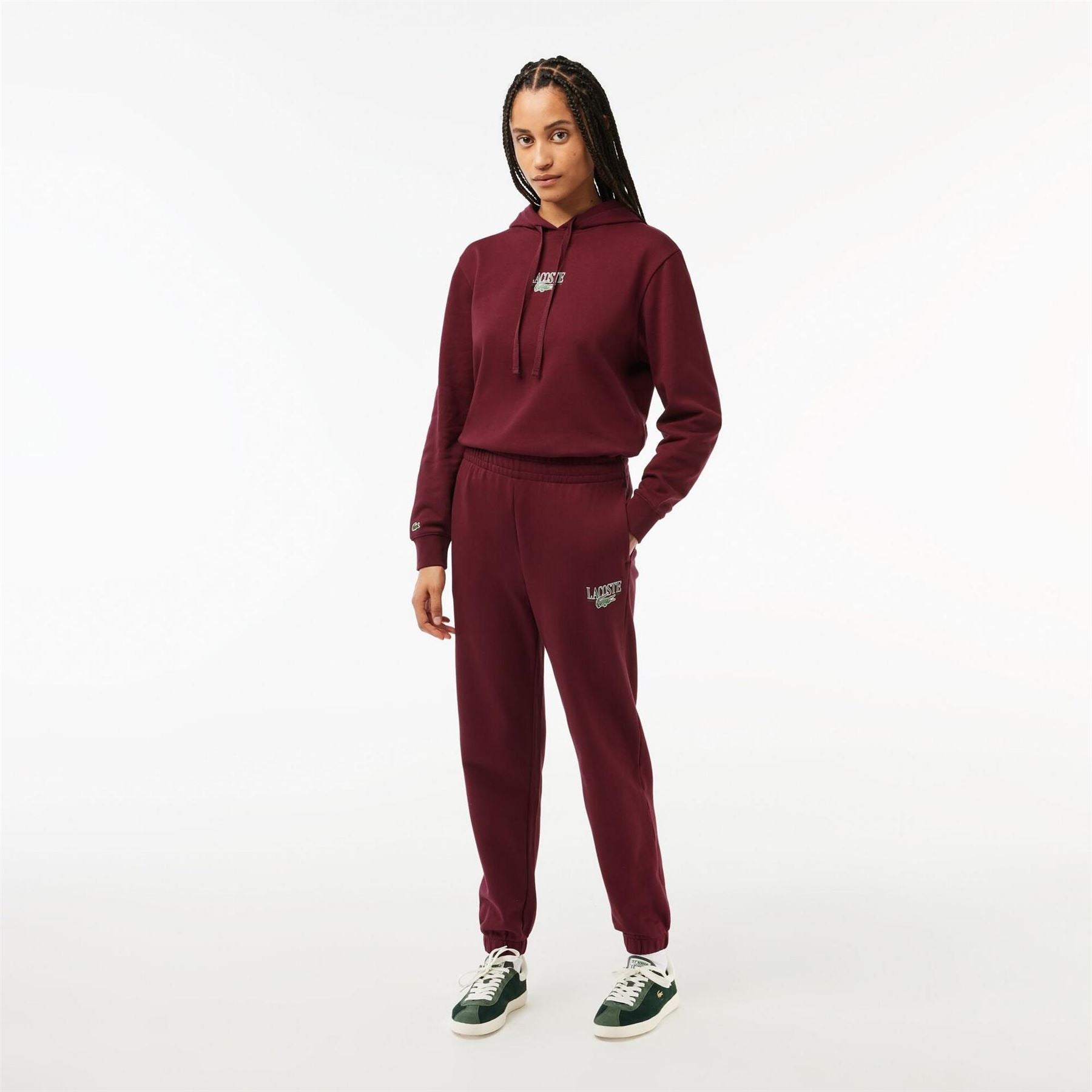 Lacoste XF1710 Solid Patterned Joggers with Logo