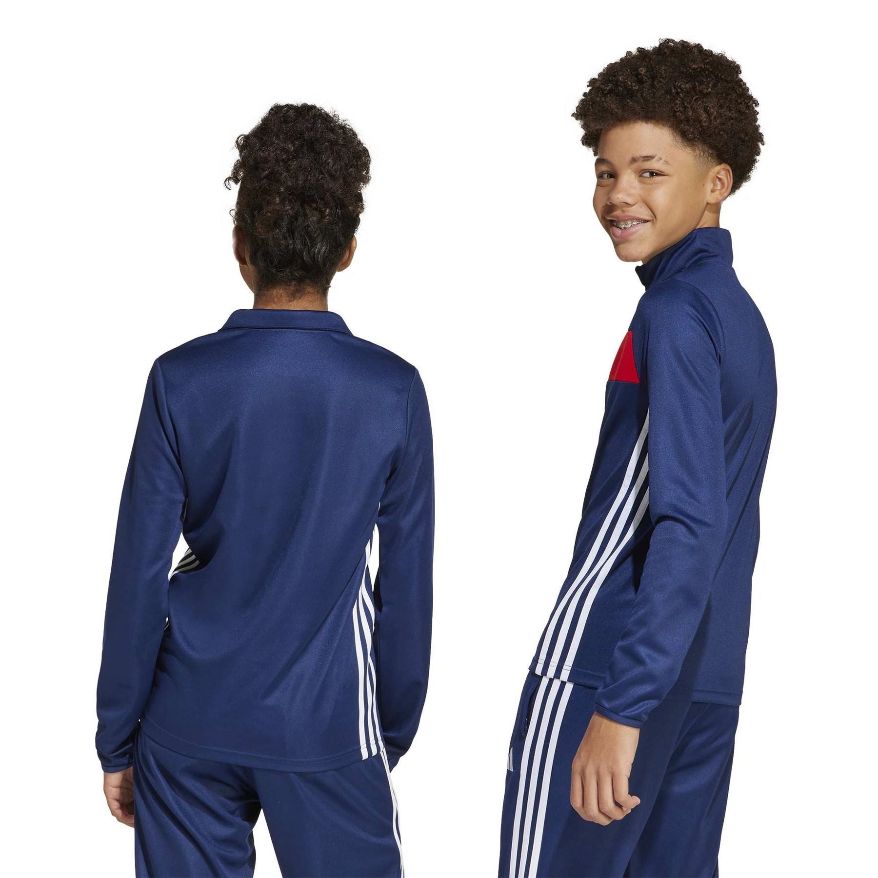 adidas Tiro Es Quarter Zip Long Sleeve Tracksuit Top