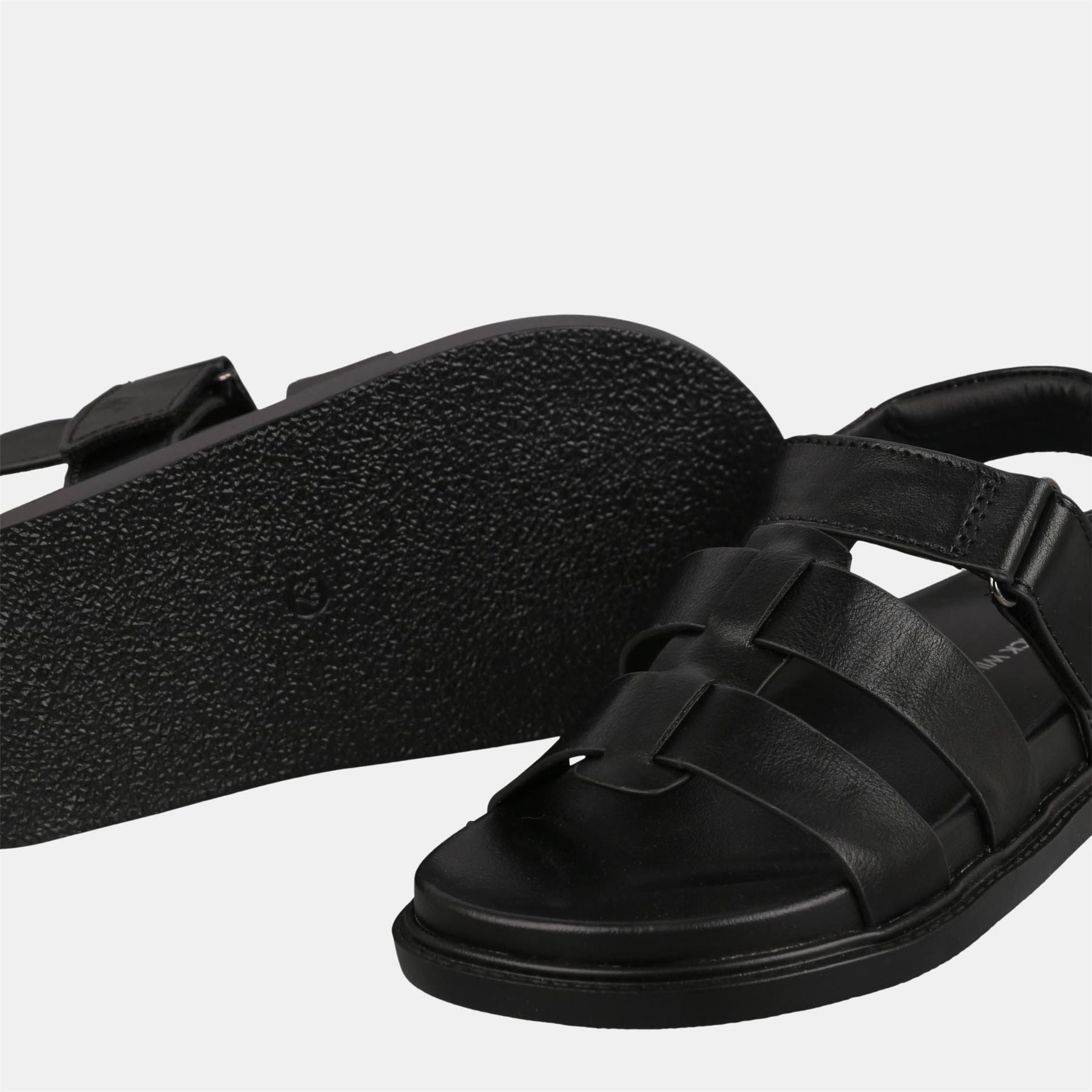 Jack Wills Hook And Loop Flat Sandals