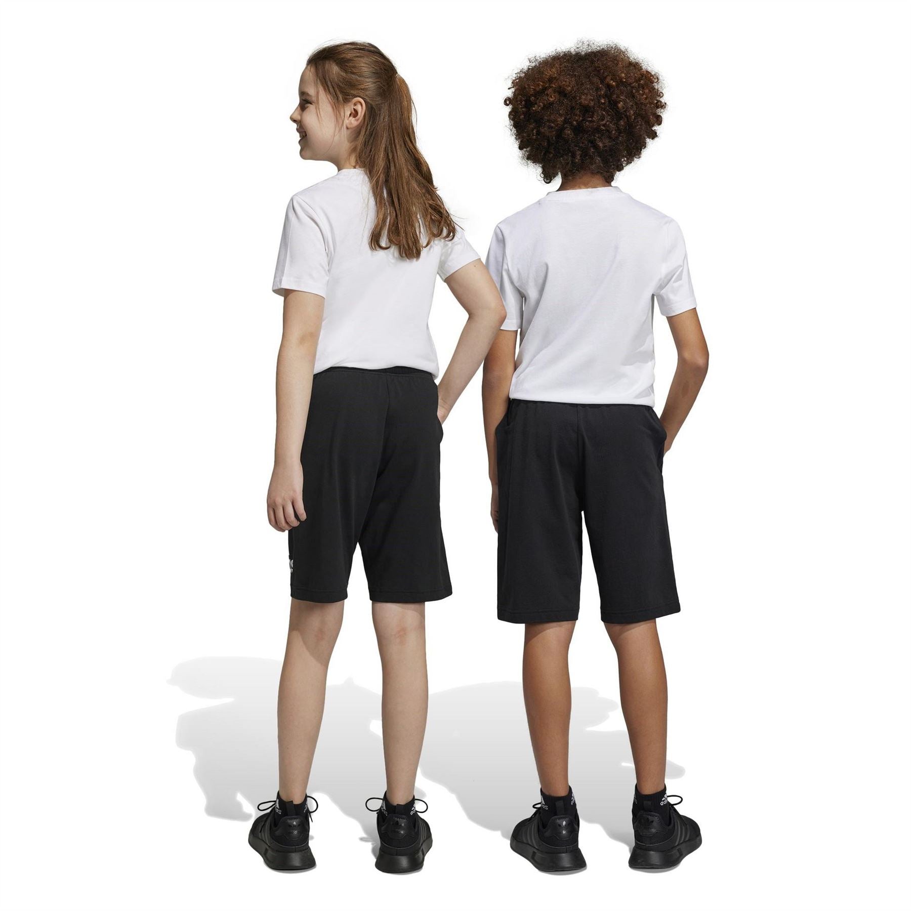 adidas Essentials Big Logo Cotton Shorts Juniors