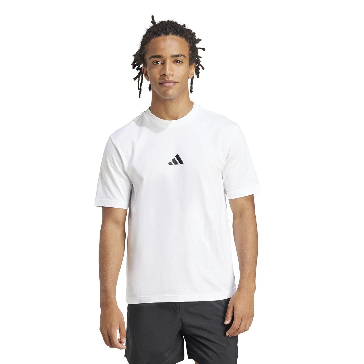 adidas Mens Essentials Single Jersey Logo T-Shirt