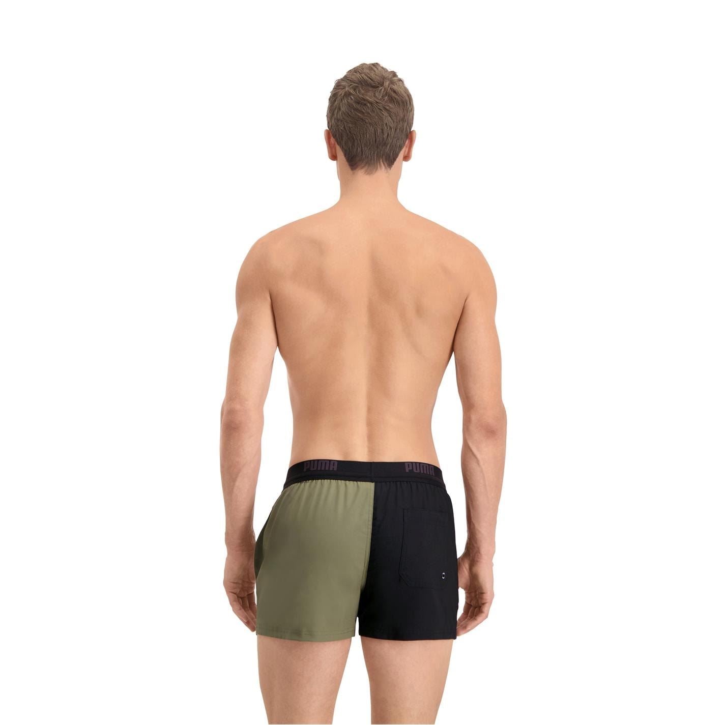 Puma Regular Fit Color Block Swim Shorts