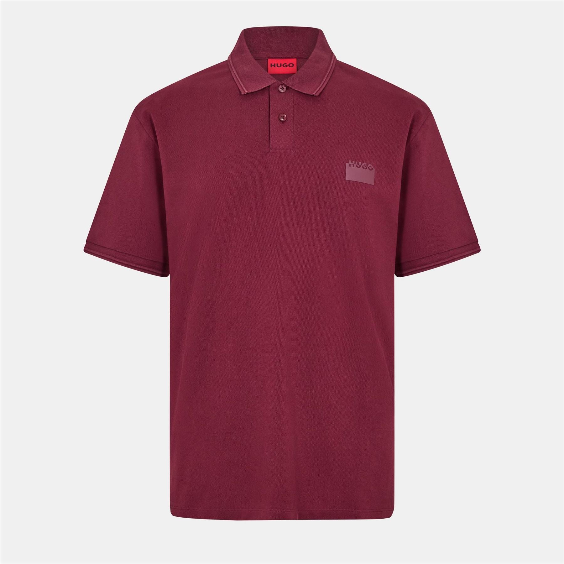Hugo Delastolo Red Cotton Short Sleeve Polo Shirt