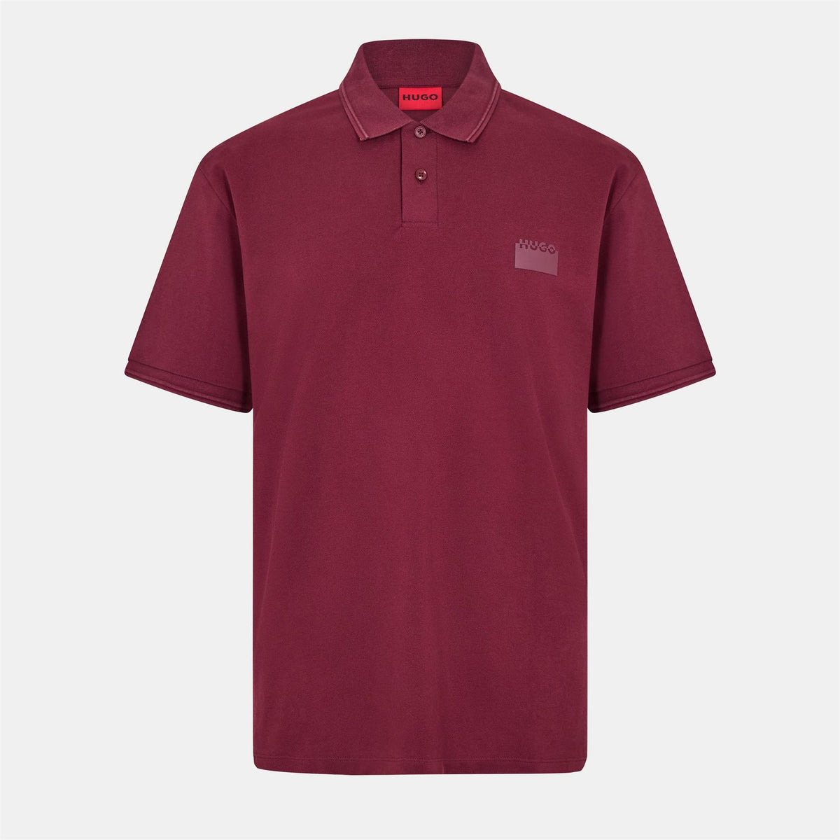Hugo Delastolo Red Cotton Short Sleeve Polo Shirt