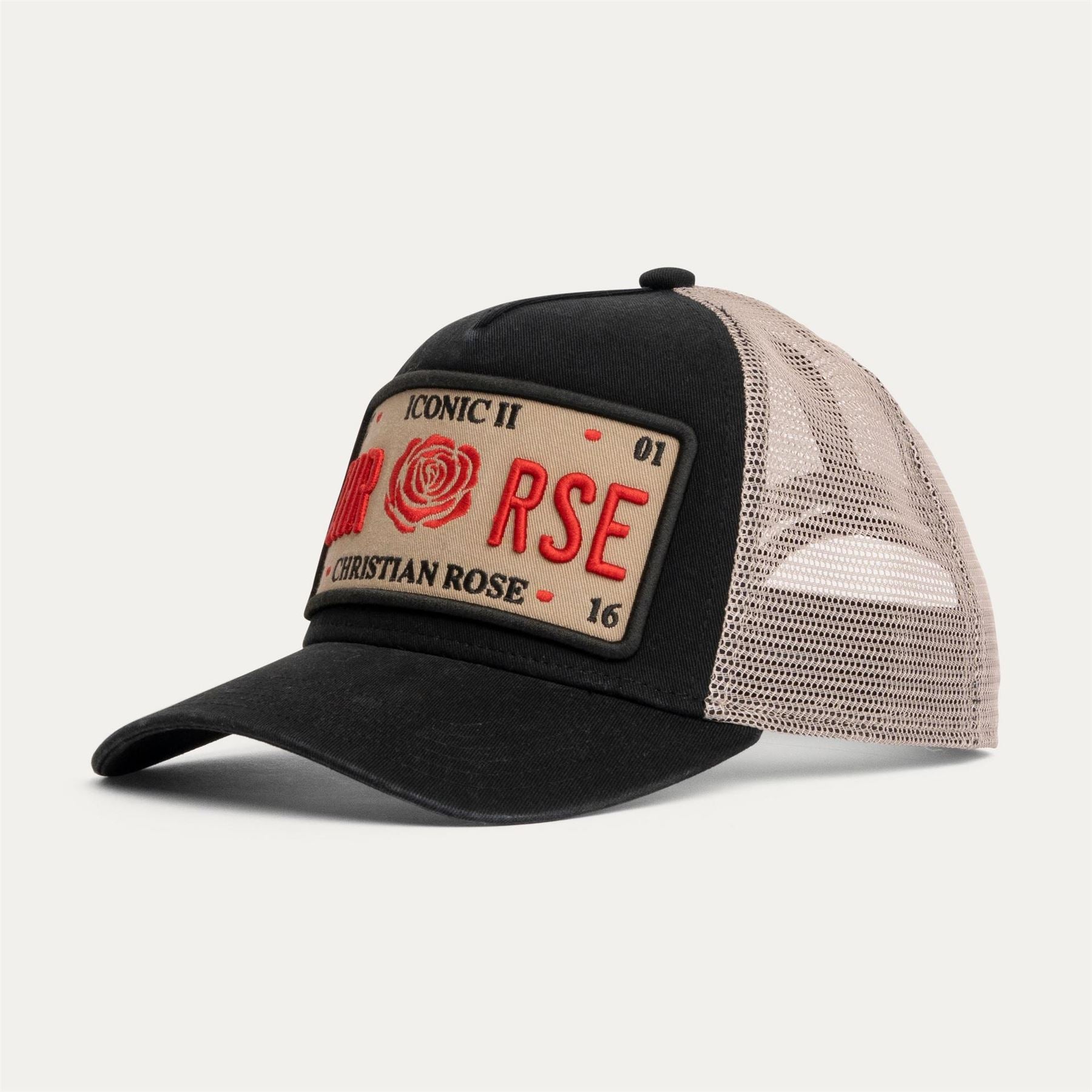Christian Rose Iconic Ii Plate Trucker Cap
