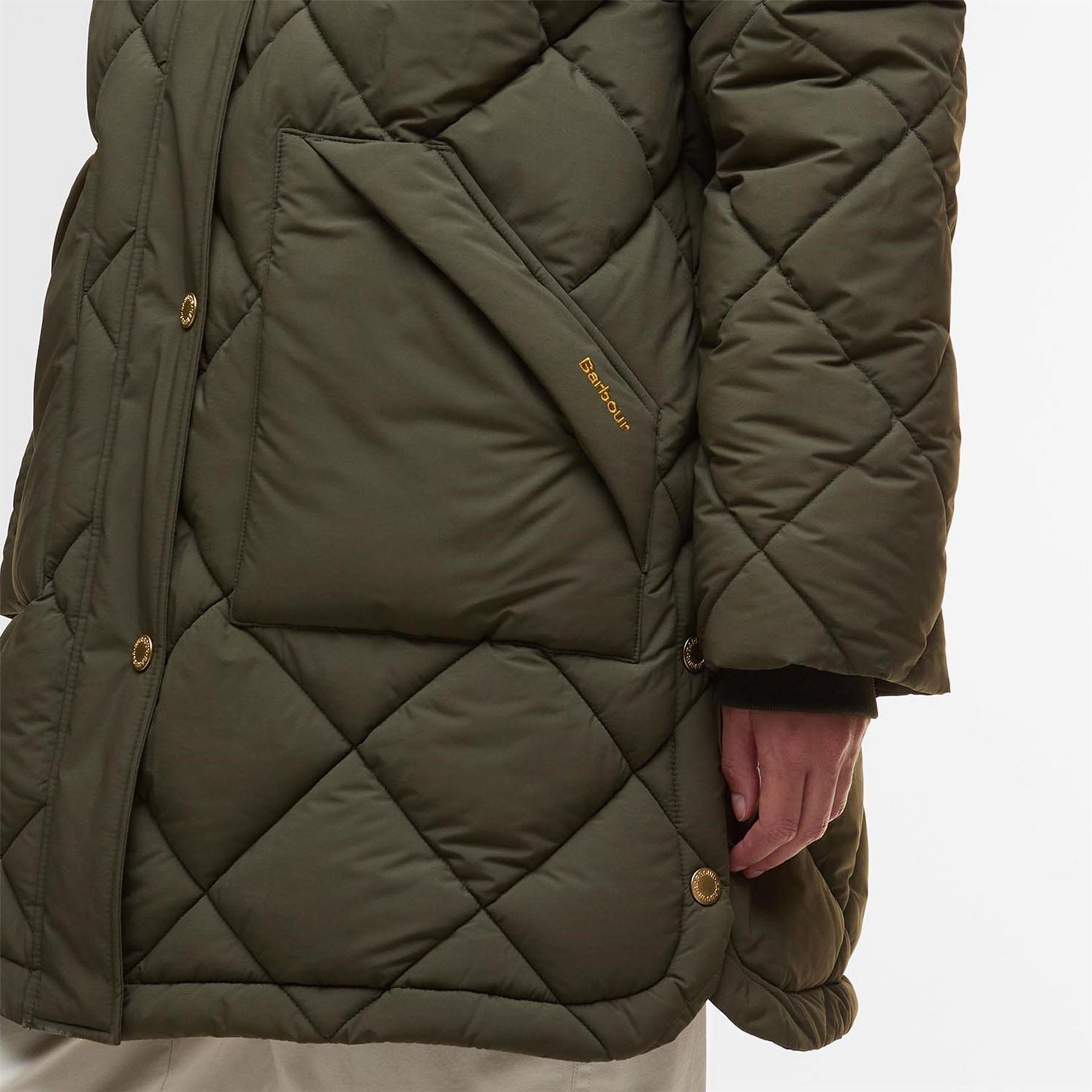 Barbour Kailyn Hooded Long Sleeve Medium Puffer Jacket