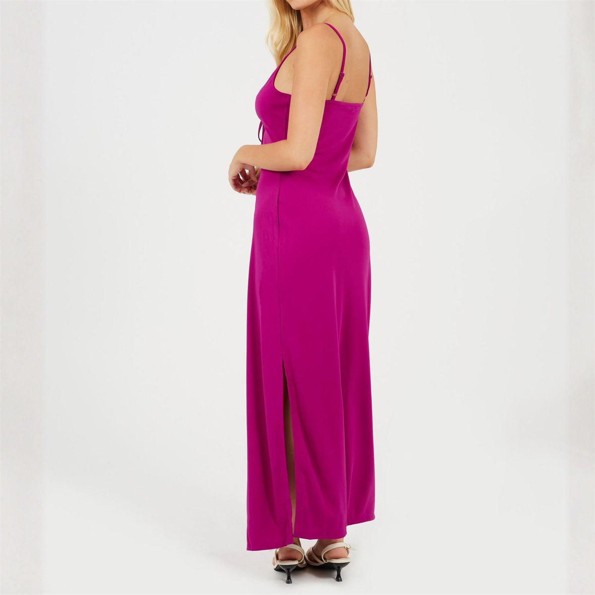 Brave Soul Cami V-Neck Maxi Slip Dress