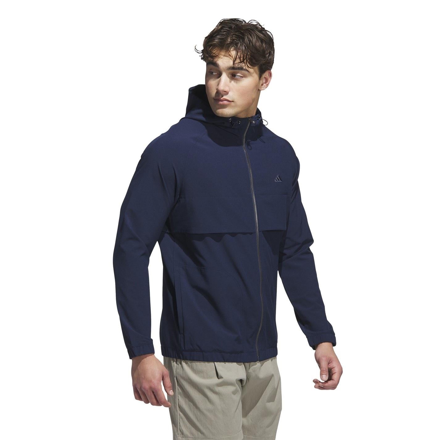 adidas Go To Full Zip Windbreaker Thermal Performance Golf Jacket