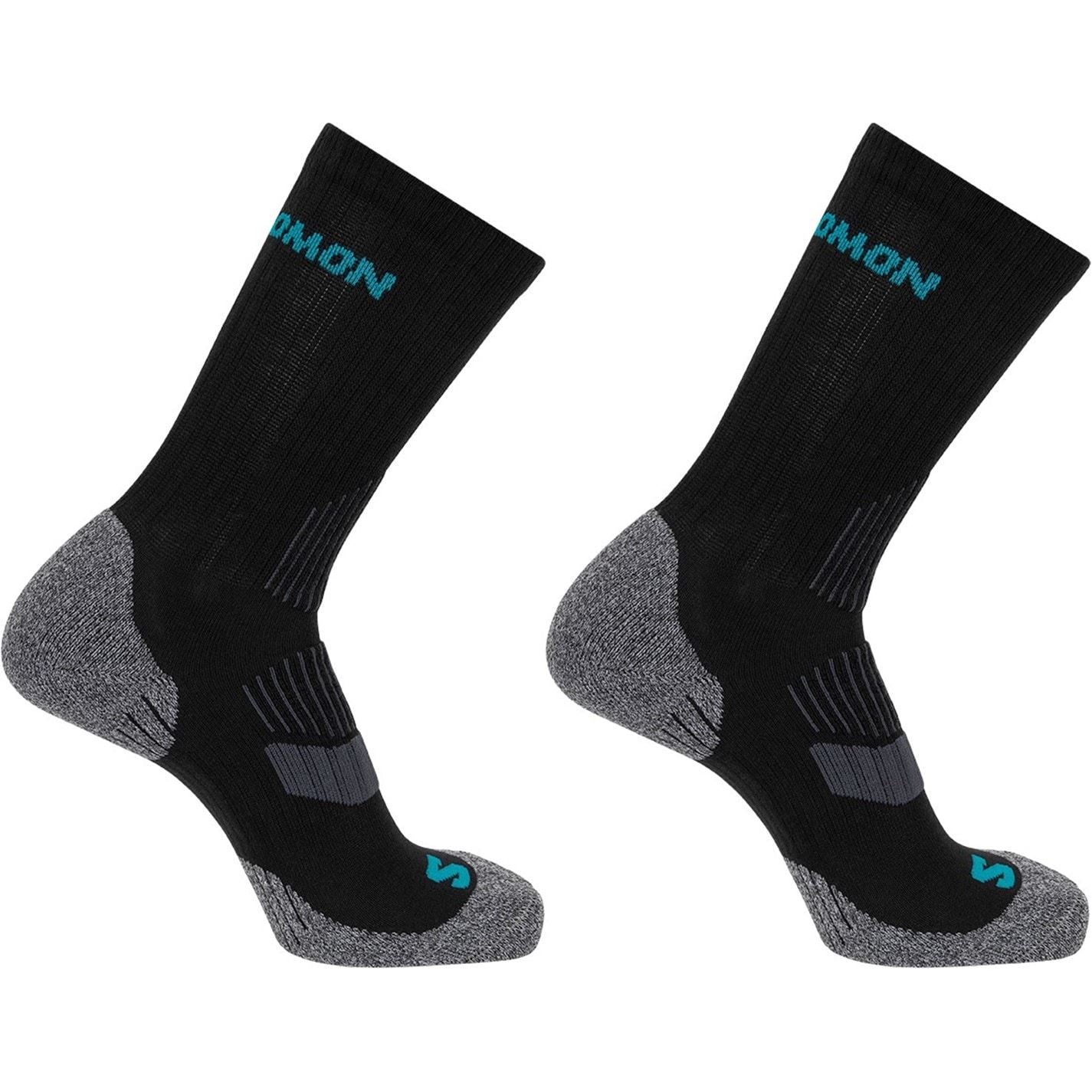 Salomon Womens Lightweight Crew 2 Pack Walking Socks