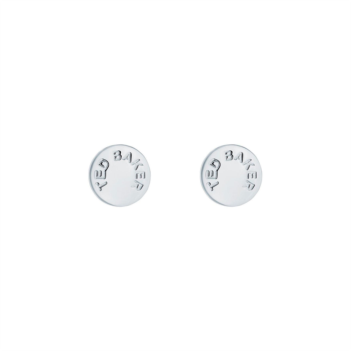 Ted Baker Crystal Stud Earrings with Engraved Logo