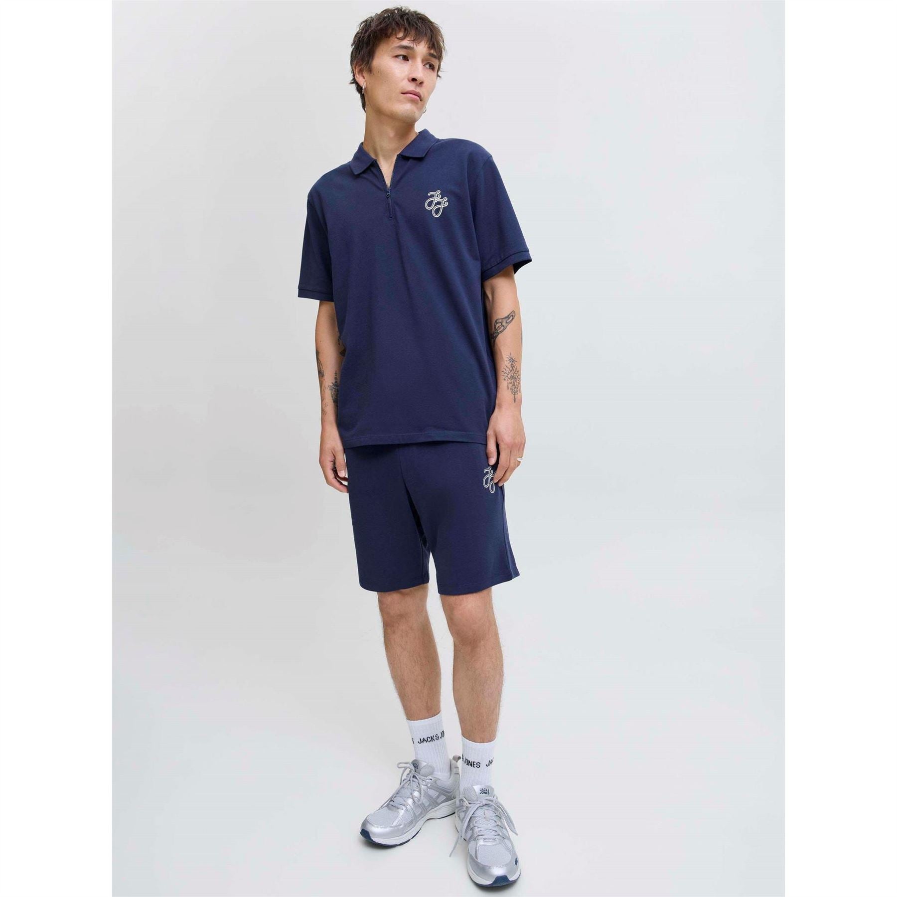 Jack and Jones Zip Polo And Short Set