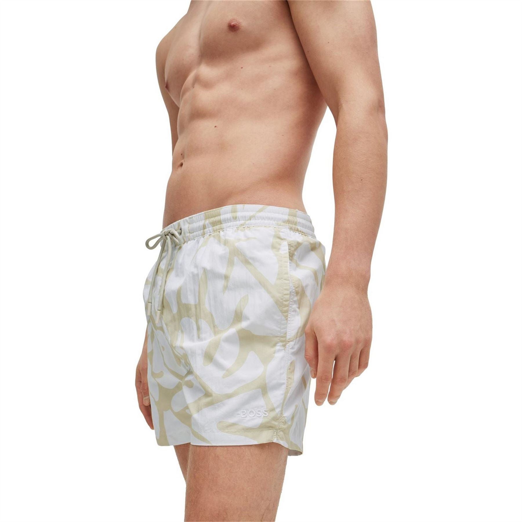 Boss Bari Swim Shorts, Comfortable Elasticated Waist