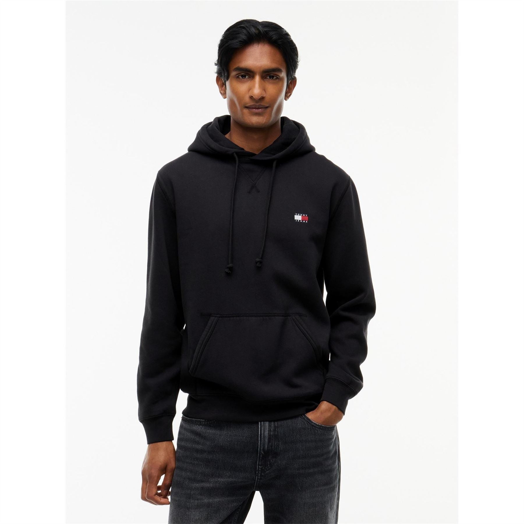 Tommy Jeans Badge Cotton Over The Head Hoodie