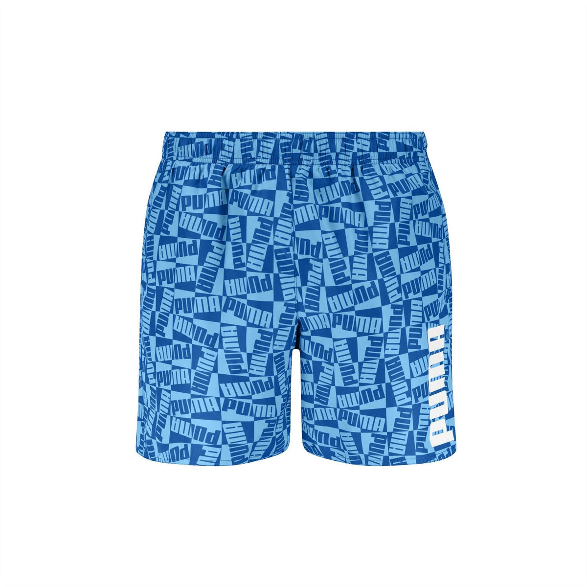 Puma Printed Swim Trunks with Elastic Waistband