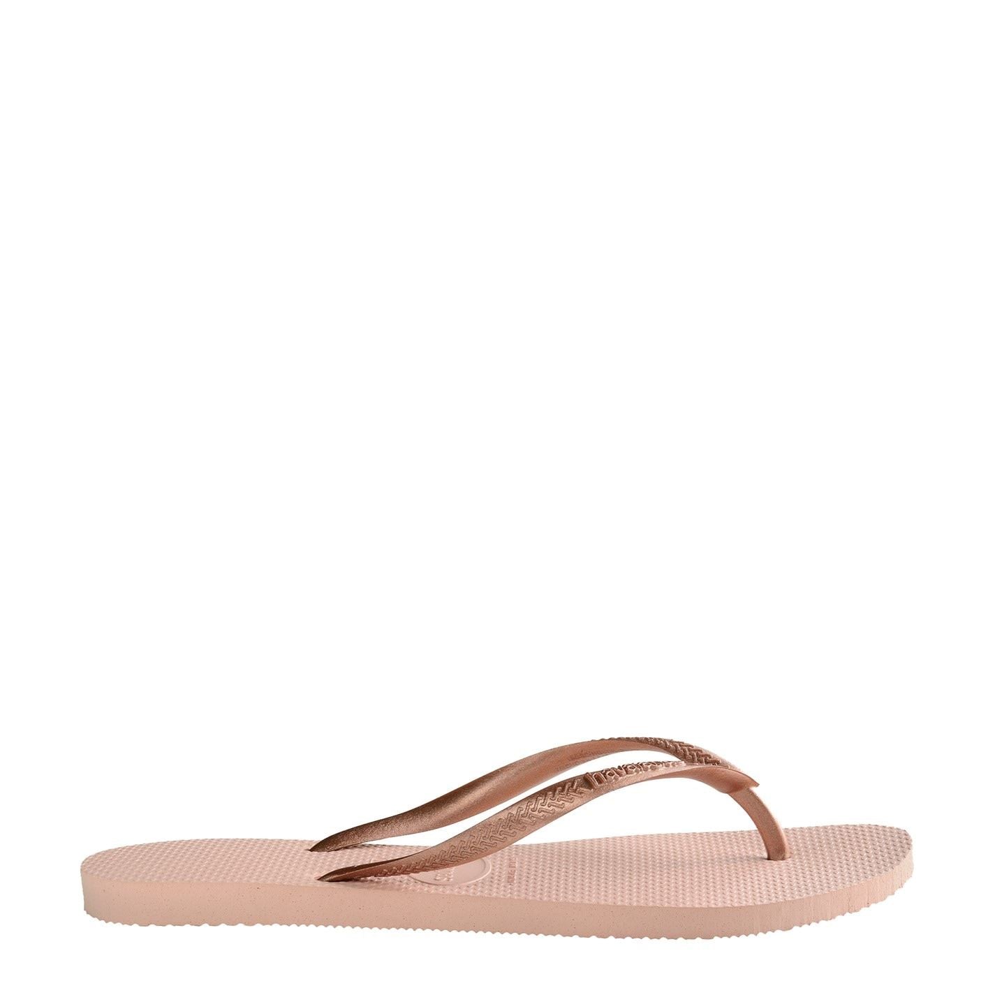 Havaianas Slim Textured Flat Heel Flip Flops