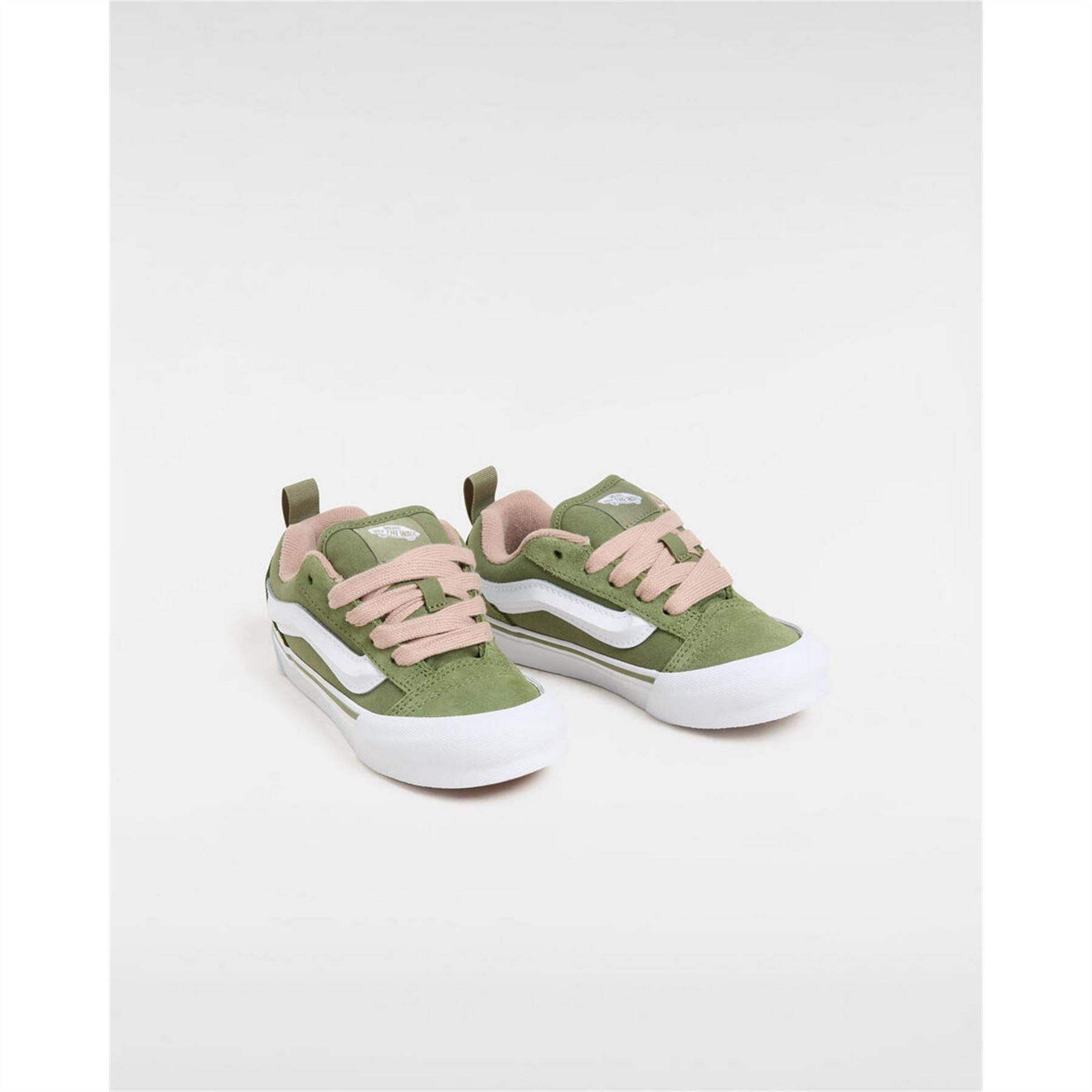 Vans Kids Knu Skool Retro Sport Green Marshma Canvasas Trainers
