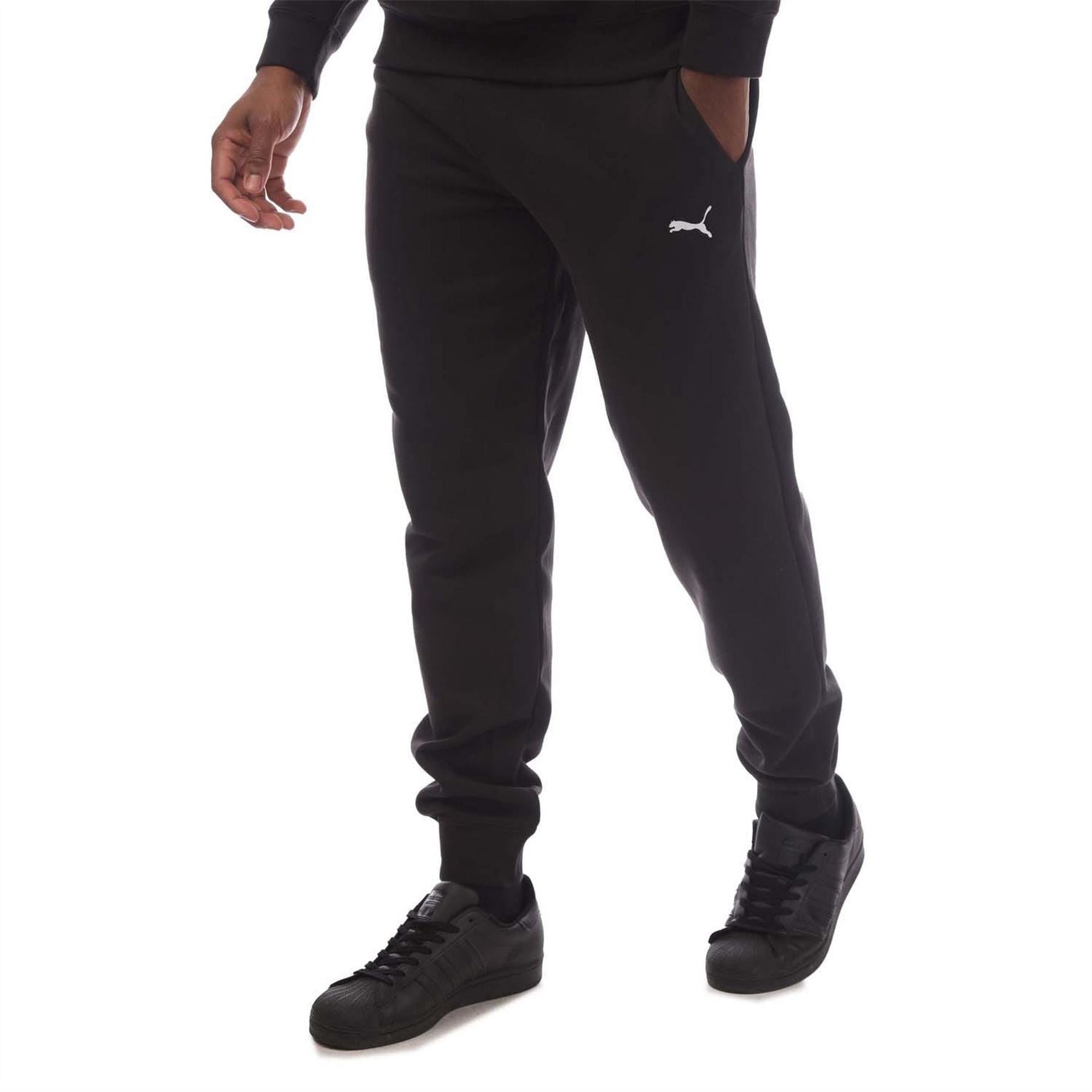 Puma Logo Cuffed Joggers