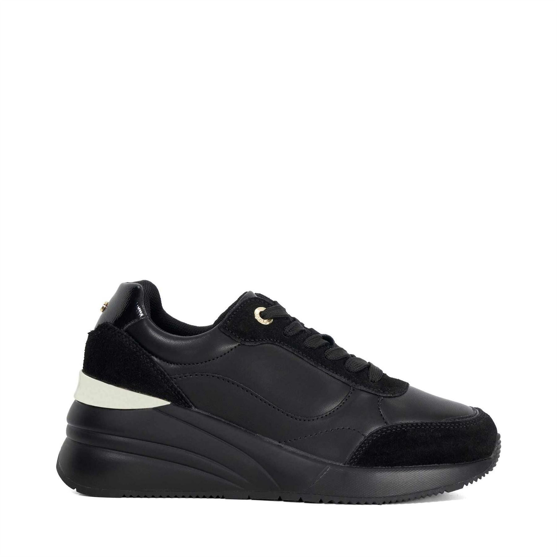 Dune London Elatie Lace Up Wedge Trainers