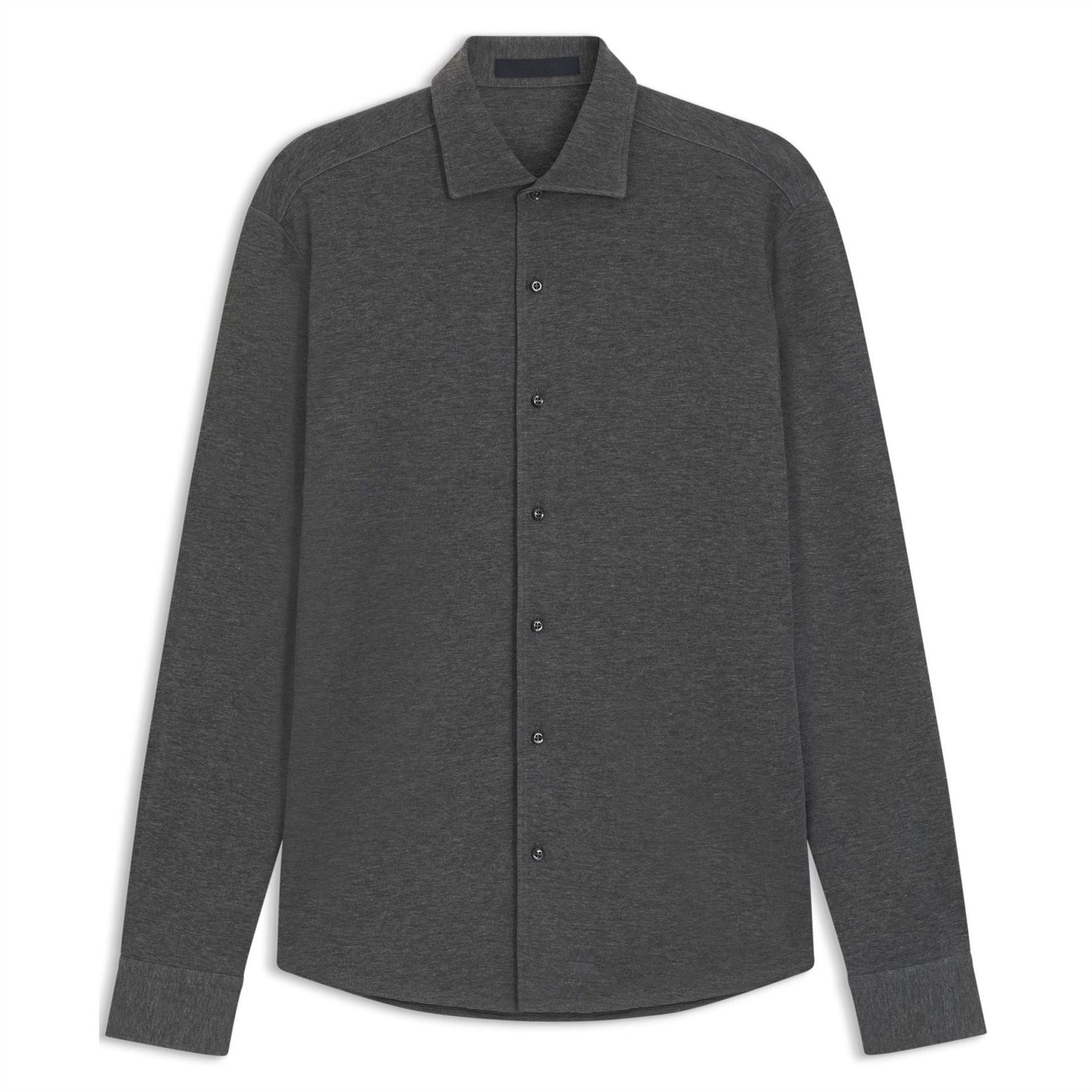 Boss Rudy Double Breasted Lyocell Long Sleeve Slim Fit Shirt