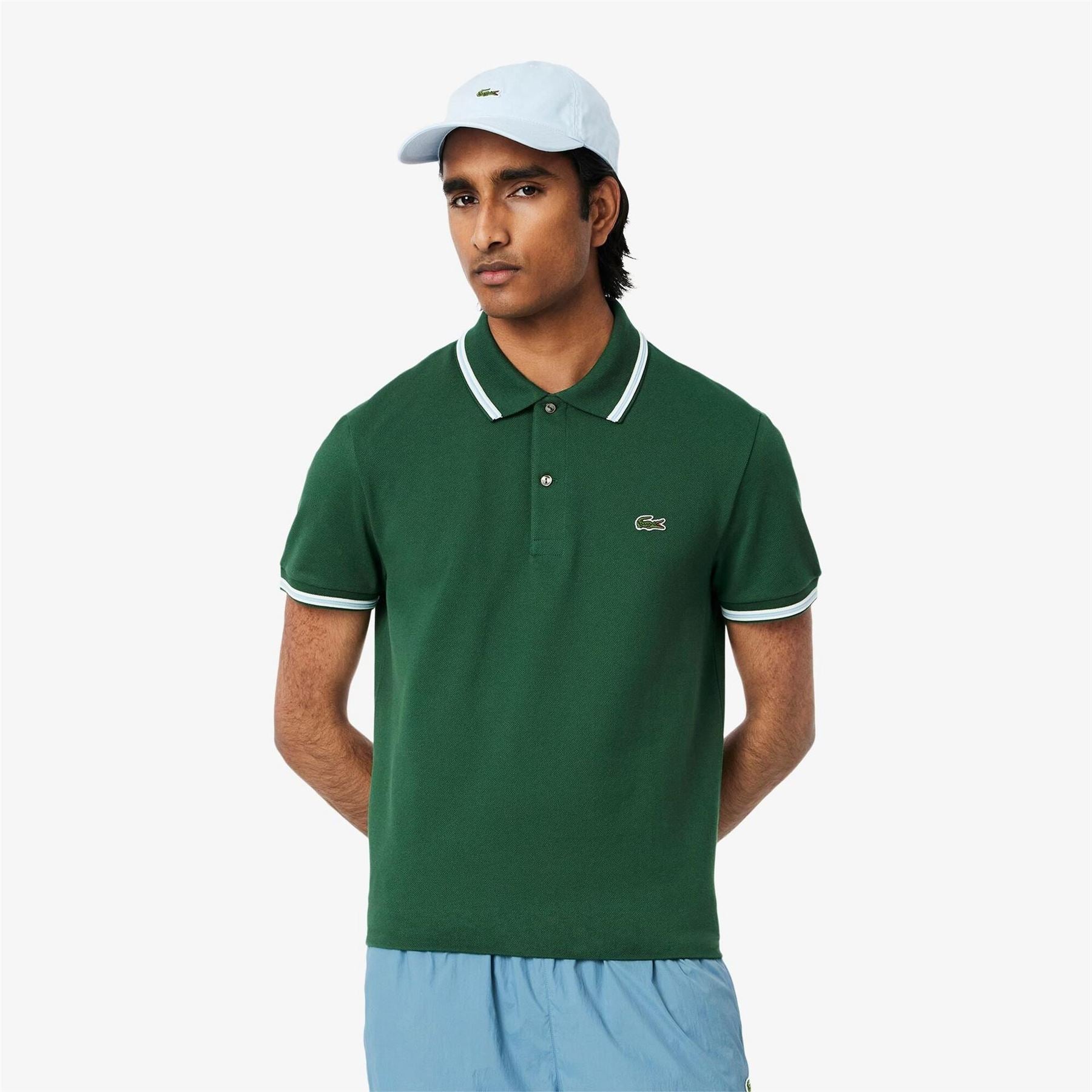 Lacoste Regular Fit Crocodile Print Polo