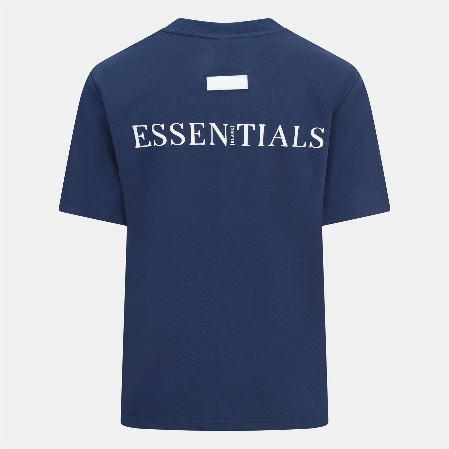 Blank Essentials Embroidered Text Graphic Crew Neck Short Sleeve Boyfriend T-Shirt