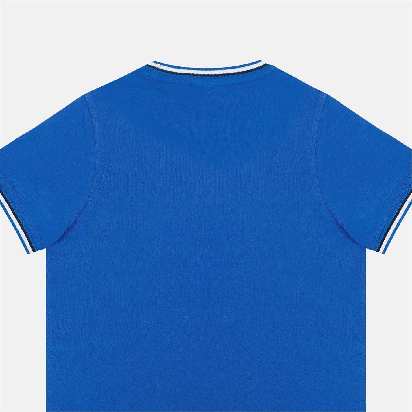 Slazenger Crew Neck Ribbed Collar Short Sleeve T-Shirt