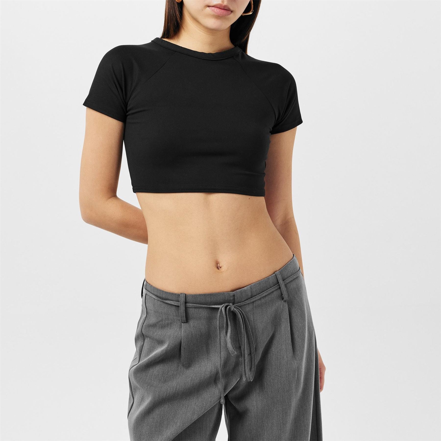 Missy Empire Womens Premium Sculpt Crop Tee