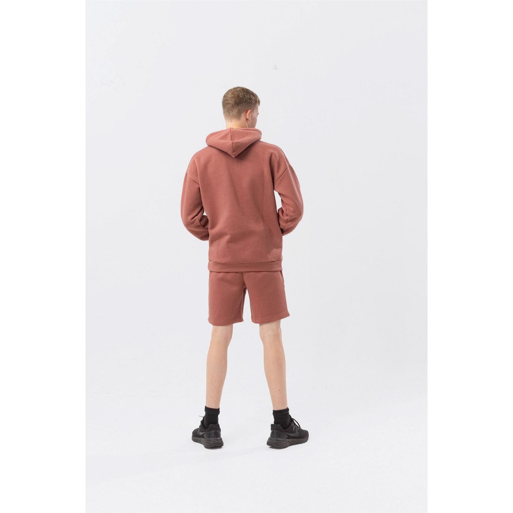 Hype Kids Mauve Fleece Jogger Shorts