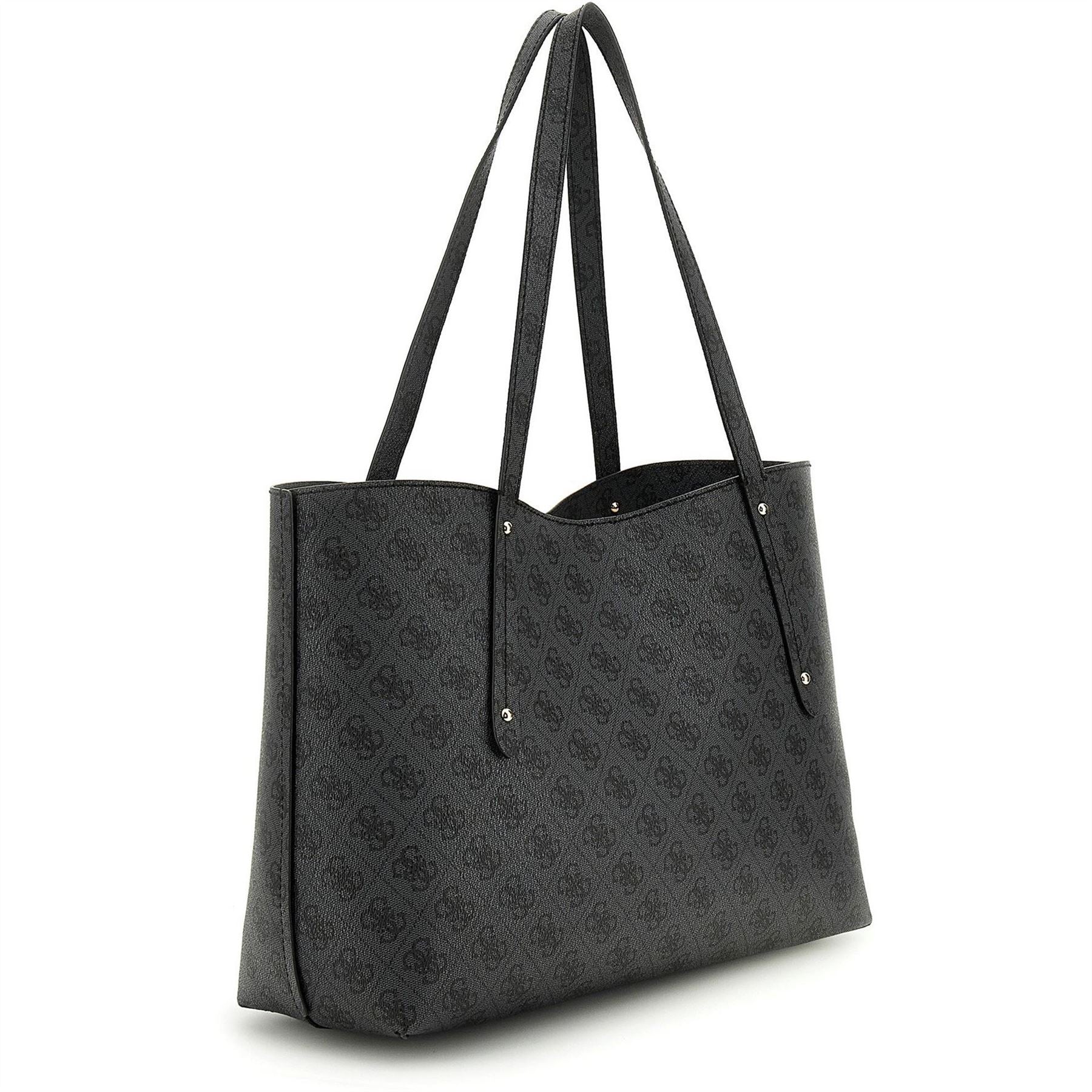 Guess Rectangle Shape Tote with Silver Tone Hardware