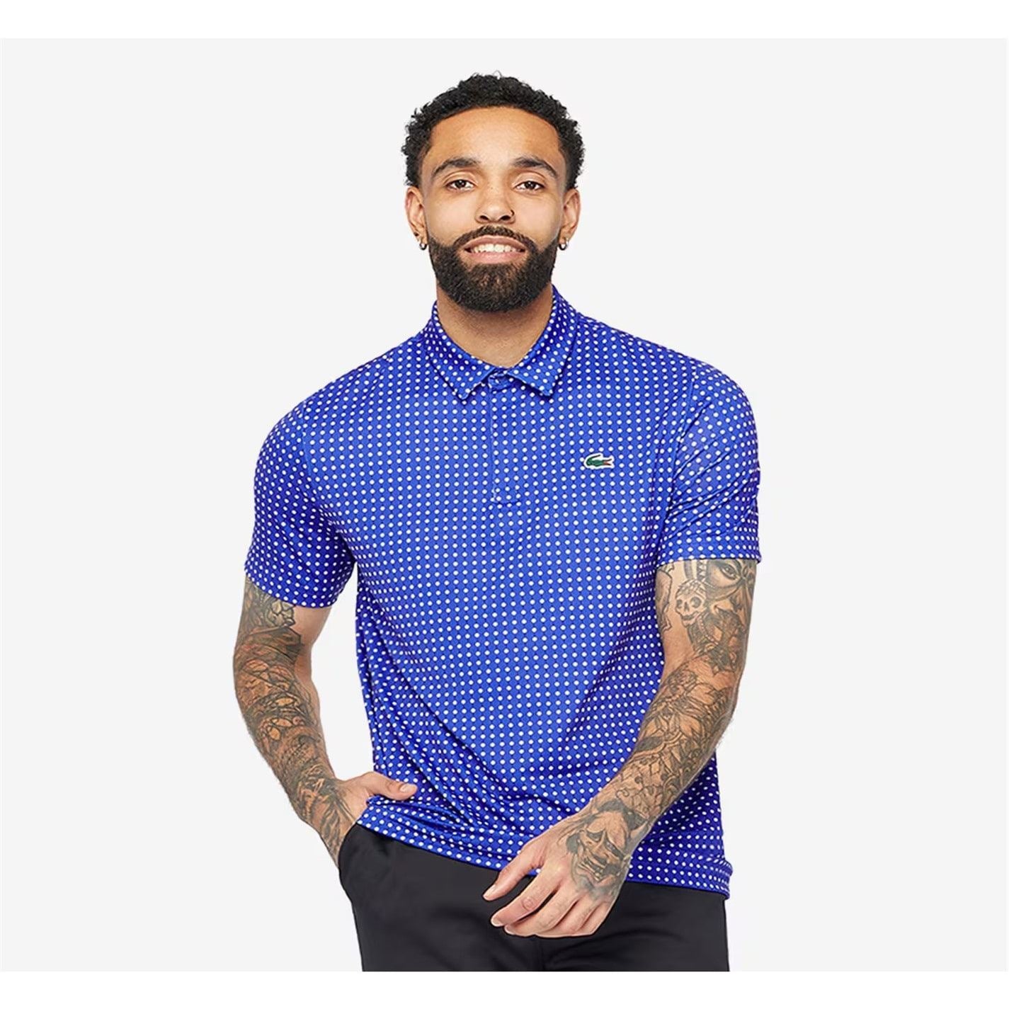 Lacoste Regular Fit Crocodile Print Polo Shirt