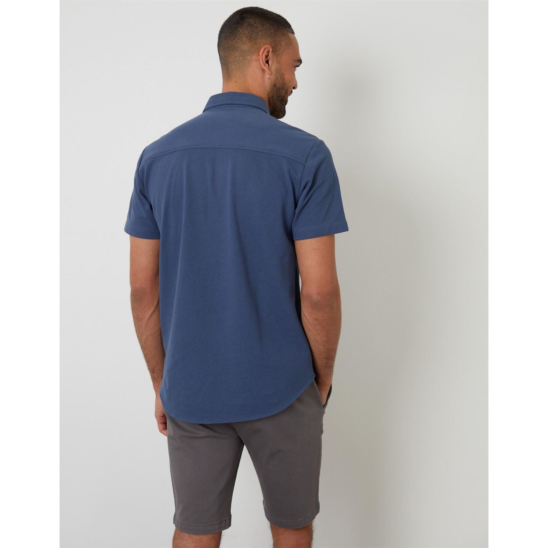 Threadbare Majestic Regular Fit Button Down Collar Shirt