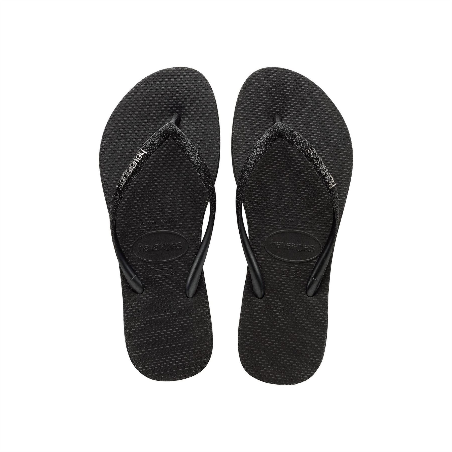 Havaianas Hav. Slim Sparkle White 33 34 Flip Flops Womens